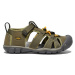 Dětské sandály SEACAMP II CNX, military olive/saffron, keen, 1025145/1025131, khaki