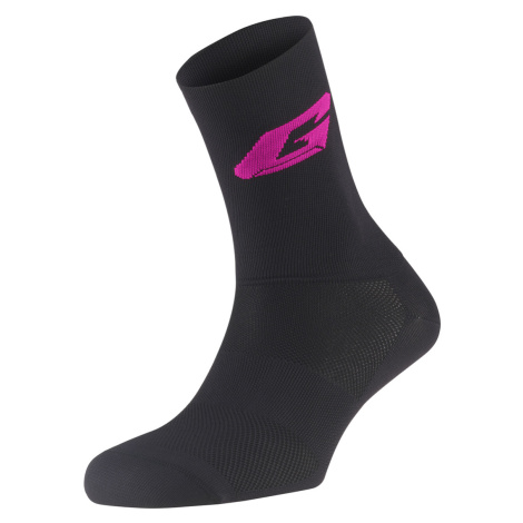 GAERNE Cyklistické ponožky klasické - PROFESSIONAL - černá/růžová