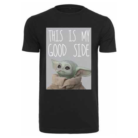 Tričko Star Wars Baby Yoda Good Side Tee - black Urban Classics