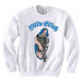 Billie Eilish mikina, Bling White Sweatshirt, unisex