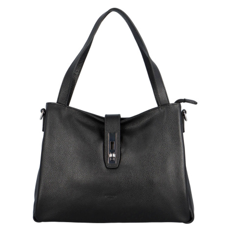 Luxusní dámská kožená kabelka Katana Uma, černá