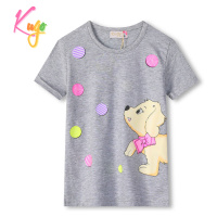Dívčí tričko - KUGO KC2301, šedá Barva: Šedá
