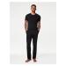 Černé pánské pyžamové kalhoty Supima® Marks & Spencer