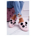 Dámské pantofle s Kožešinou Panda Růžové Fimeo