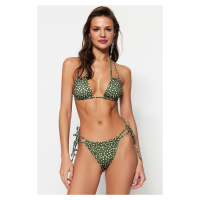 Trendyol Polka Dot Tunnel High Leg Bikini Bottom