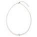 Perlový náhrdelník bílý s Preciosa krystaly 32006.1