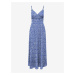 Modré dámské květované midi šaty ONLY Nova - Dámské