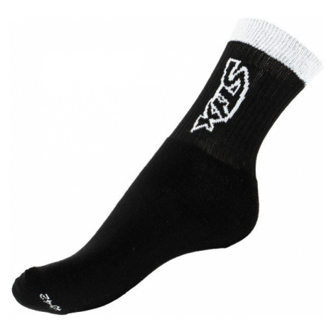 Ponožky Styx classic černé s bílým nápisem (H262)