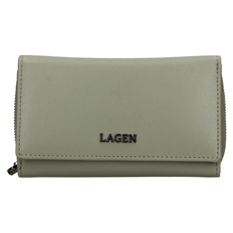 Dámská kožená peněženka Lagen Alsava - zelená