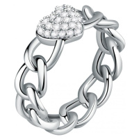 Morellato Třpytivý mosazný prsten s krystaly Incontri SAUQ191 54 mm