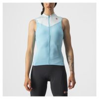 CASTELLI Cyklistický dres bez rukávů - SOLARIS - světle modrá