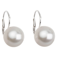 Troli Elegantní perlové náušnice s klapkou Pearl White 71106.1 71107.1 1 cm