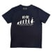 AC/DC Tričko Evolution of Rock Unisex Navy Blue