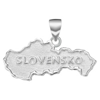 OLIVIE Stříbrná mapa SLOVENSKO 6097