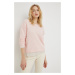Vlněný svetr American Vintage dámský, růžová barva, lehký
