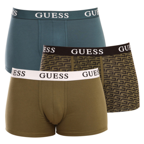 3PACK pánské boxerky Guess vícebarevné (U1BG05K6YW1-P82P)