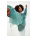 Trendyol Mint Tulle Detailed Knitwear Sweater