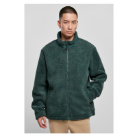 Pánská bunda // Urban Classics / Basic Sherpa Jacket bottlegreen