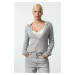 Trendyol Grey Soft Textured Loose Knit Sweater