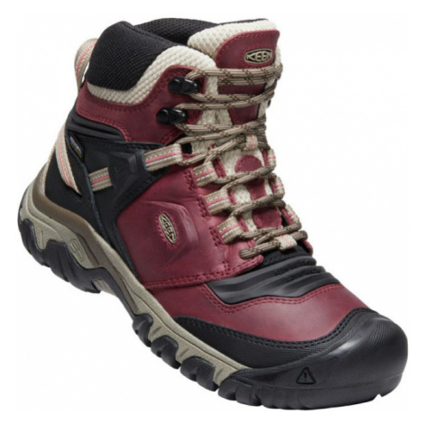 Keen Ridge Flex Mid Wp Dámská trekingová obuv 10016407KEN rhubarb/black