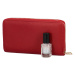 Velká stylová dámská koženková peněženka Julien, červená