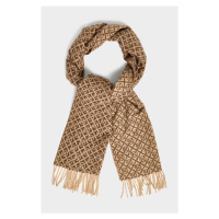 ŠÁLA GANT G PATTERN WOVEN SCARF hnědá