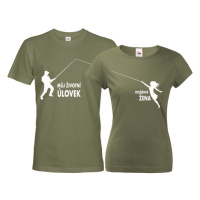 Párové tričko pro rybáře Životní úlovek - rybářova žena