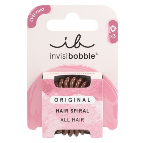 Invisibobble Gumička do vlasů Original Pretzel Brown 3 ks