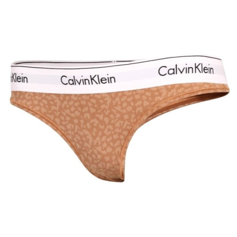 Calvin Klein THONG Dámská tanga, oranžová, velikost
