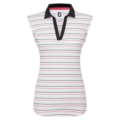 Footjoy Sleeveless Striped Lisle Black