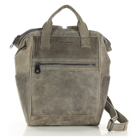 Dámský spolehlivý kožený batoh A4 s úpravou Marco Mazzini handmade