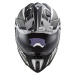 Enduro helma LS2 MX701 Explorer Alter Matt Black White