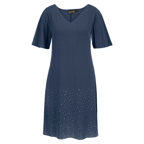 Bonprix BPC SELECTION šaty s kamínky Barva: Modrá, Mezinárodní