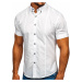 Bílá pánská košile s krátkým rukávem Bolf 5528