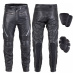 Kožené moto kalhoty W-TEC Vilglen černá