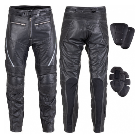 Kožené moto kalhoty W-TEC Vilglen černá