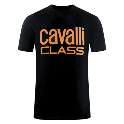 CAVALLI CLASS Roderick Black tričko Roberto Cavalli