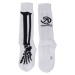 Meatfly ponožky Bones Long B - White | Bílá