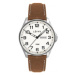 Ocelové pánské hodinky LAVVU LWM0143 BERGEN White / Top Grain Leather