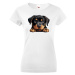 Dámské tričko s potiskem Rotvajler -  tričko pro milovníky psů