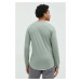 Bavlněné tričko s dlouhým rukávem Hollister Co. zelená barva