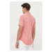 Košile Polo Ralph Lauren růžová barva, regular, s límečkem button-down