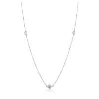 JVD Dlouhý elegantní náhrdelník se zirkony SVLN0465X75BI90