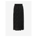 Černá dámská puntíkovaná maxi sukně ONLY