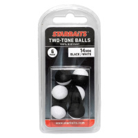 Starbaits Pěnová Nástraha Two Tones Balls 14mm 6ks - černá/bílá