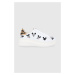 Kožené boty MOA Concept bílá barva, na platformě