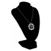 Dámský náhrdelník z chirurgické oceli Strom života s umělými perličkami, stříbrný