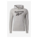 Tepláková mikina Reebok Identity Big Logo Hoodie šedá barva, s kapucí, s potiskem, H54477-grey