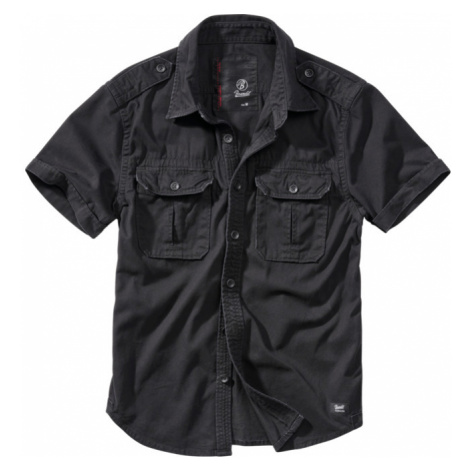Brandit Košile Vintage Shirt Shortsleeve 1/2 černá