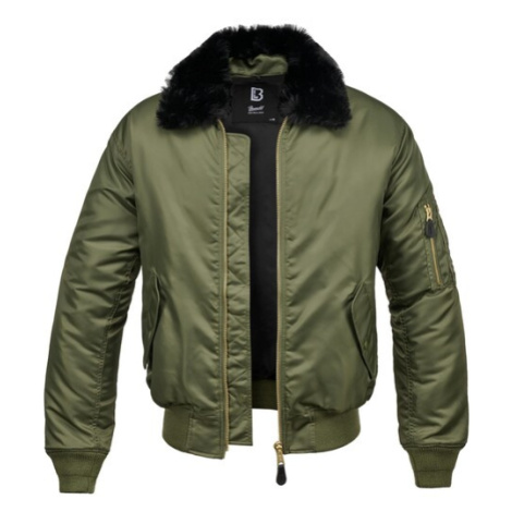 Brandit MA2 Jacket Fur Collar olive